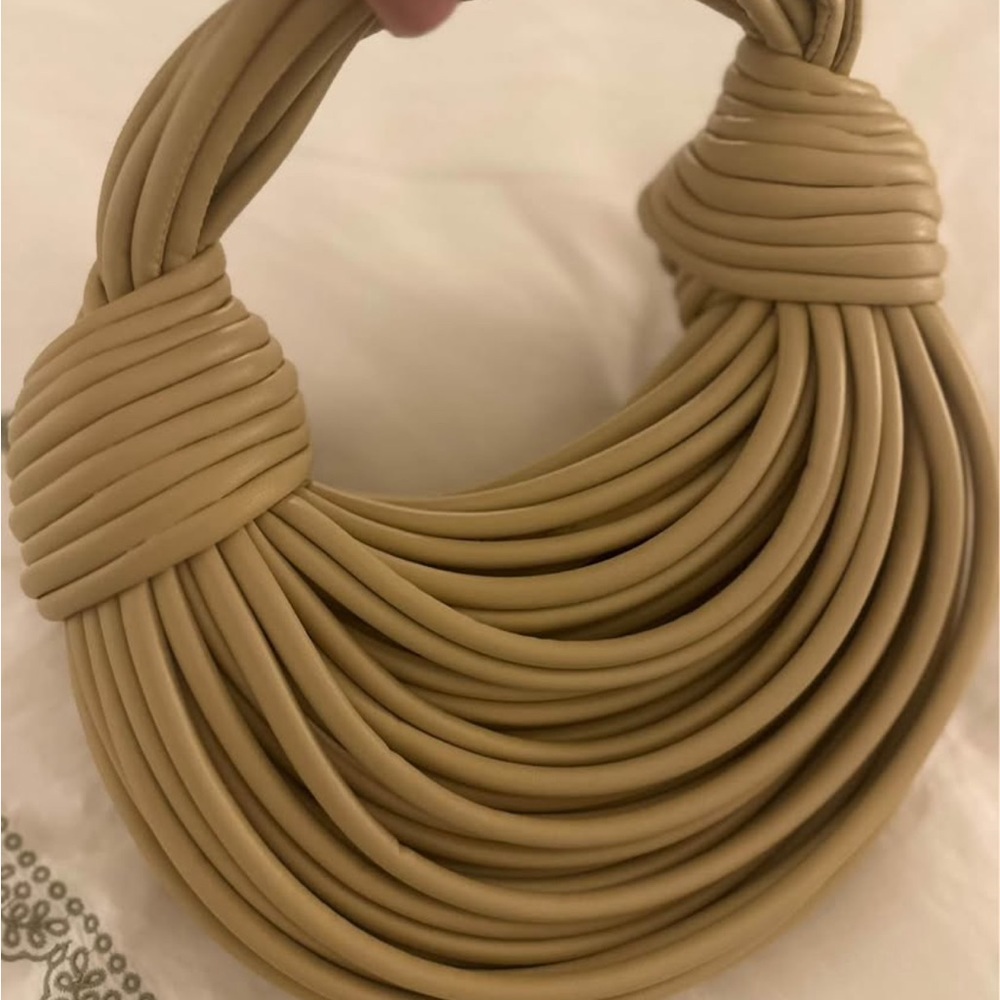 Double Knot beige bag
